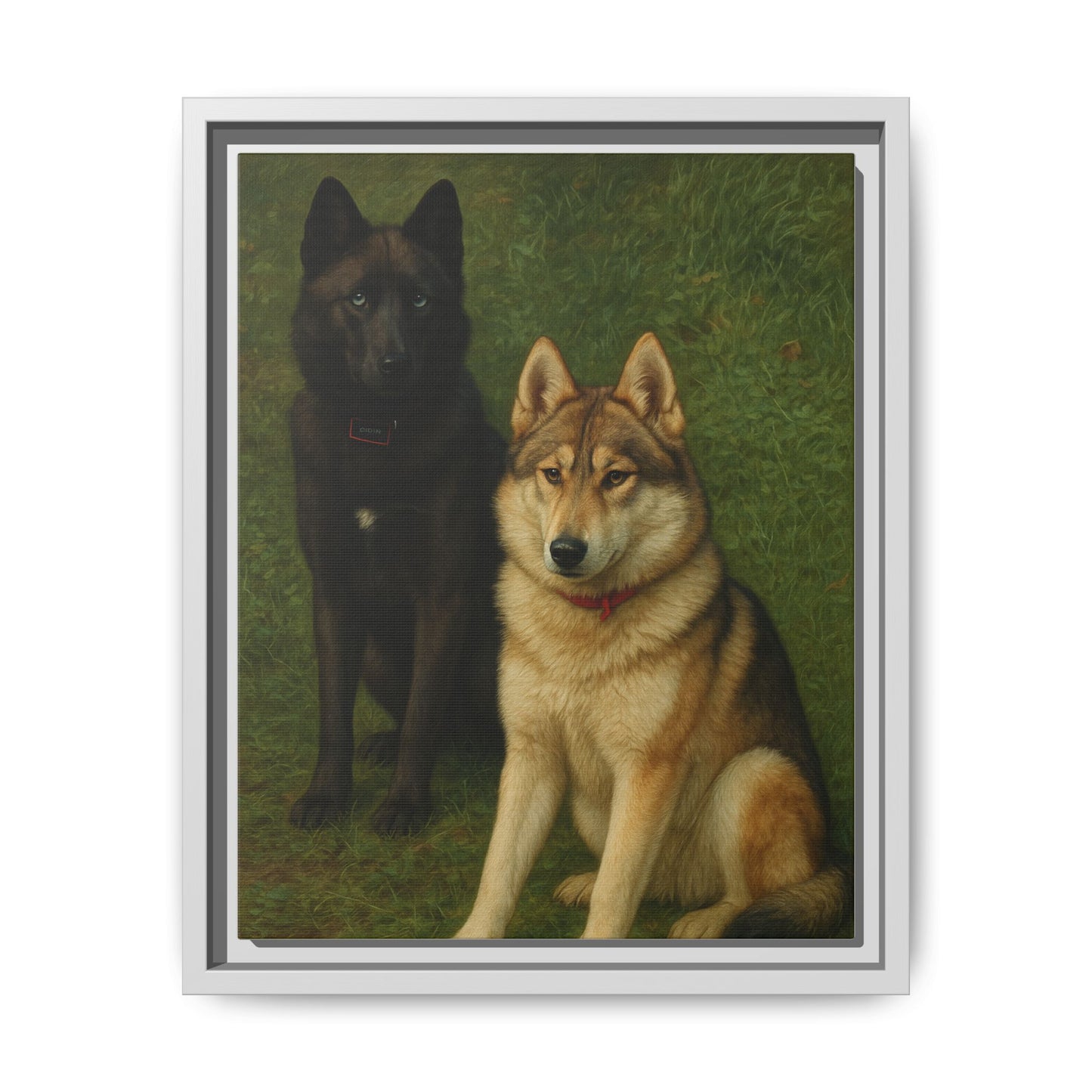 Odin & Thor Hybrid Legends Framed Matte Canvas Art