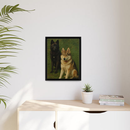 Odin & Thor Hybrid Legends Framed Matte Canvas Art