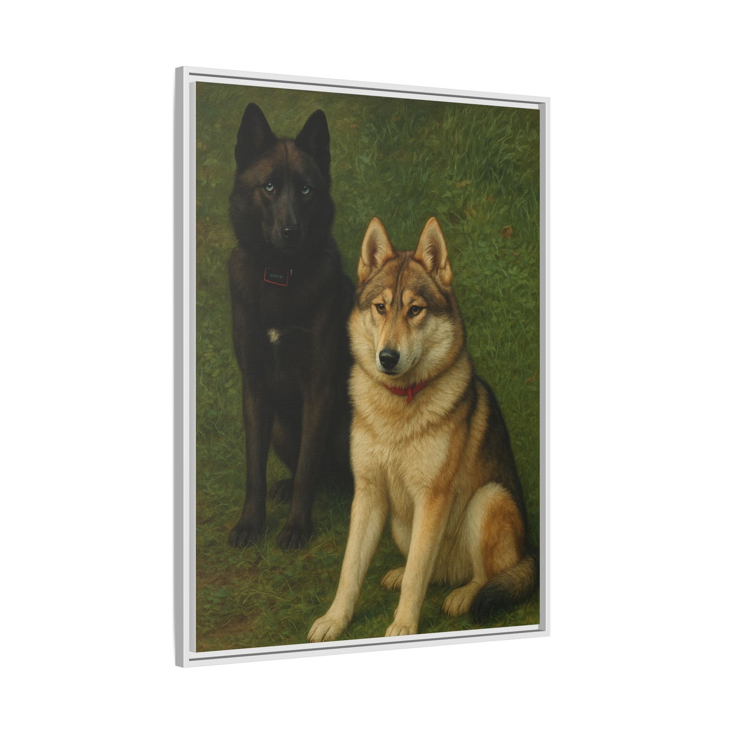 Odin & Thor Hybrid Legends Framed Matte Canvas Art