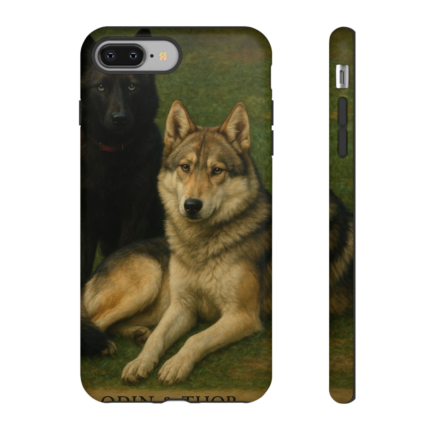 The Hybrids Legends Phone Case — Odin & Thor Vintage Canine Art Protective Cover