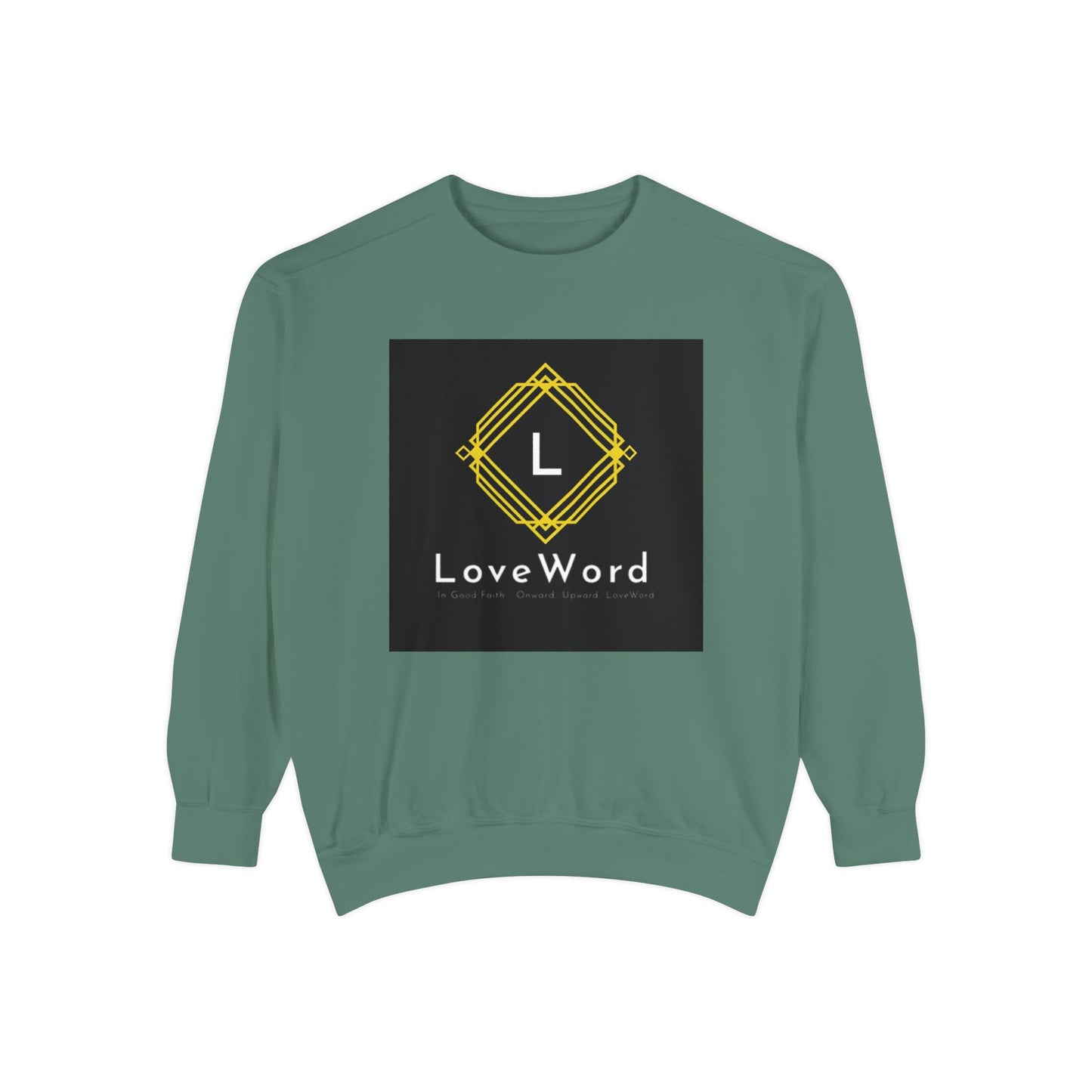 LoveWord Branded Sweatshirt — Minimal Geometric Crewneck