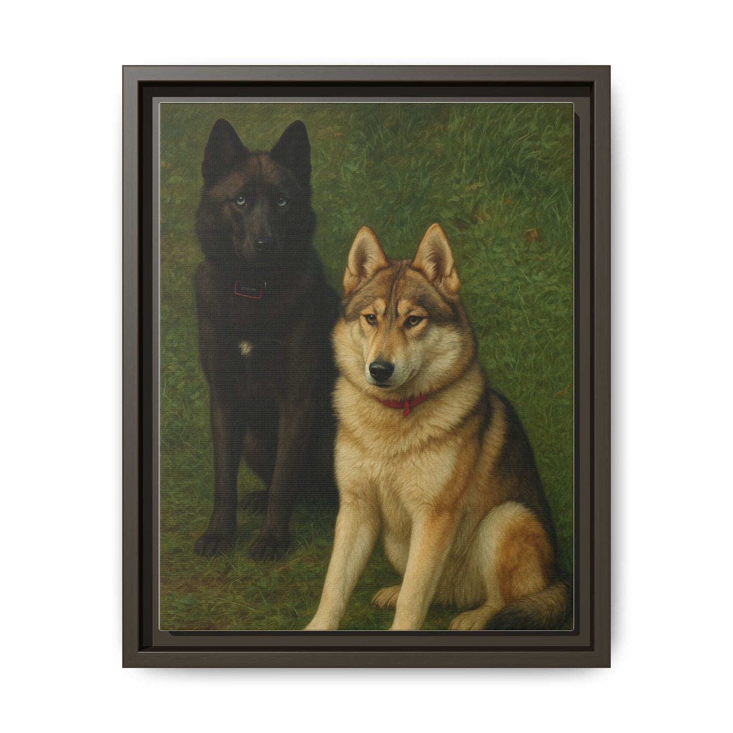 Odin & Thor Hybrid Legends Framed Matte Canvas Art