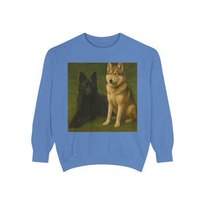 Odin & Thor Hybrid Legends Sweatshirt – Realistic Black & Tan Hybrids Graphic Crewneck