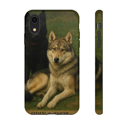 The Hybrids Legends Phone Case — Odin & Thor Vintage Canine Art Protective Cover