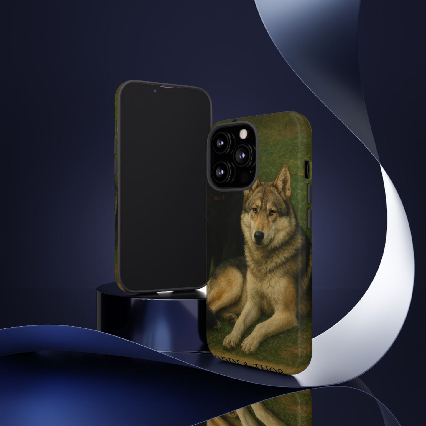 The Hybrids Legends Phone Case — Odin & Thor Vintage Canine Art Protective Cover