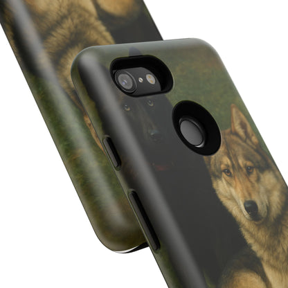 The Hybrids Legends Phone Case — Odin & Thor Vintage Canine Art Protective Cover