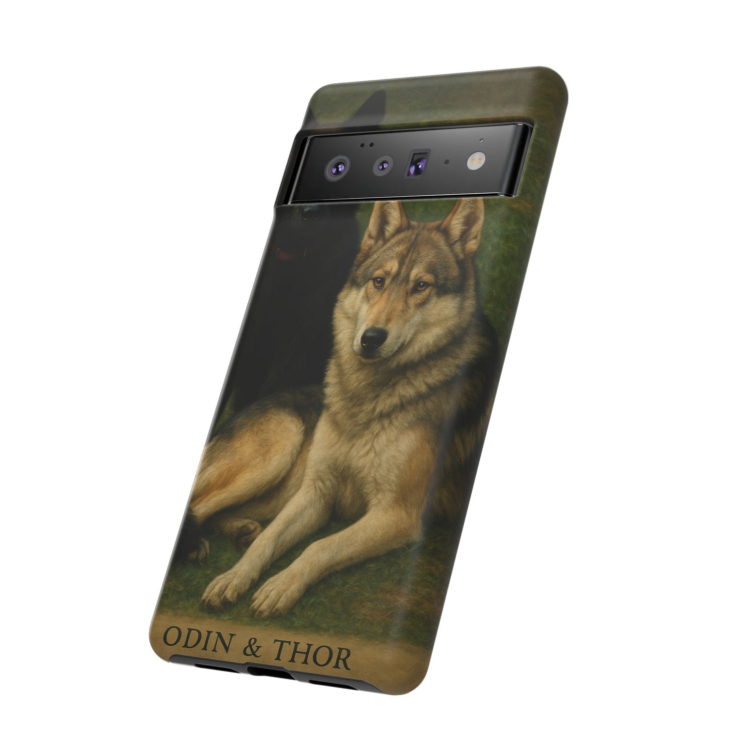 The Hybrids Legends Phone Case — Odin & Thor Vintage Canine Art Protective Cover