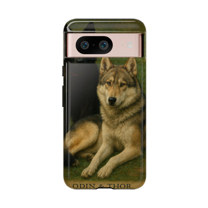 The Hybrids Legends Phone Case — Odin & Thor Vintage Canine Art Protective Cover