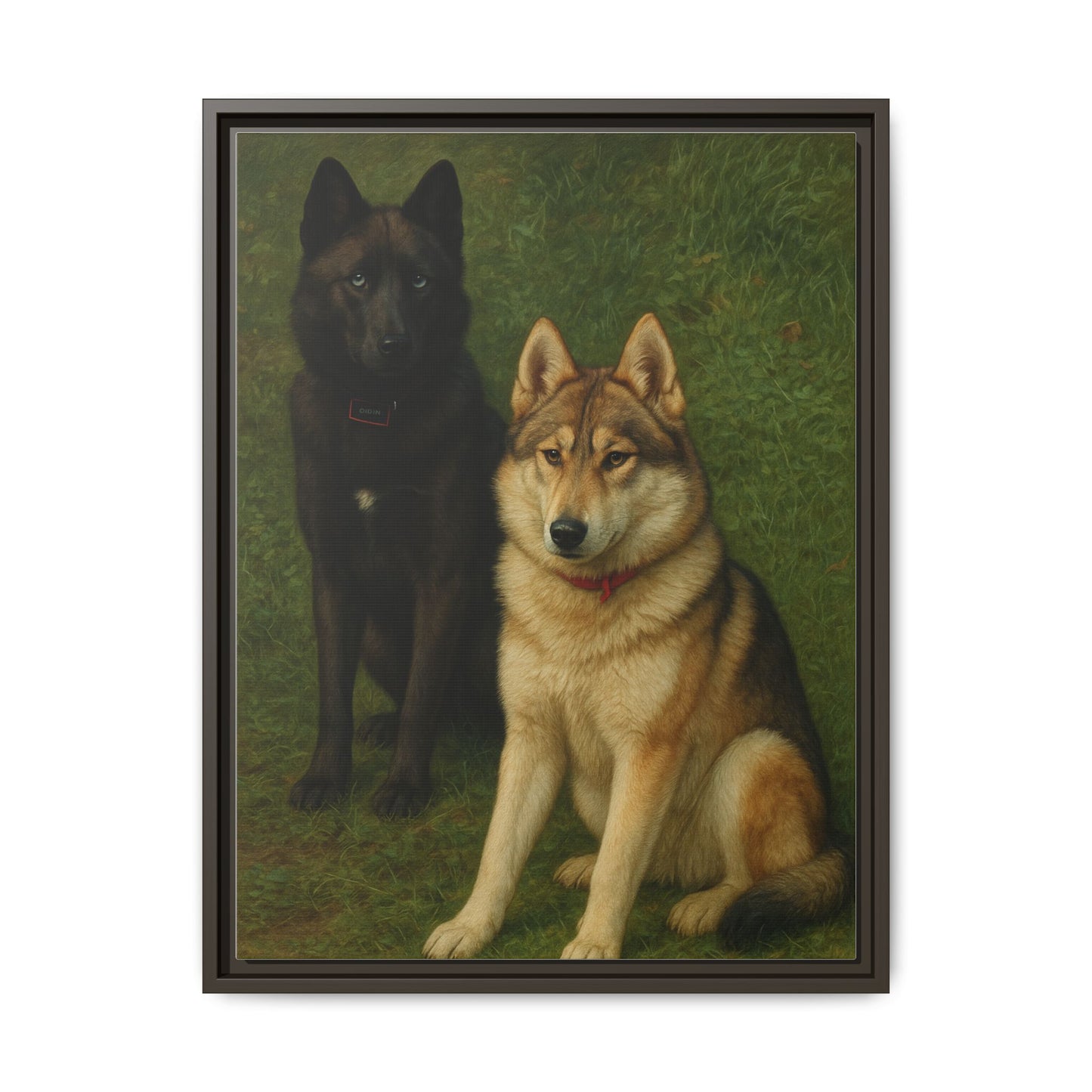 Odin & Thor Hybrid Legends Framed Matte Canvas Art