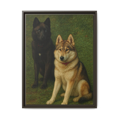 Odin & Thor Hybrid Legends Framed Matte Canvas Art