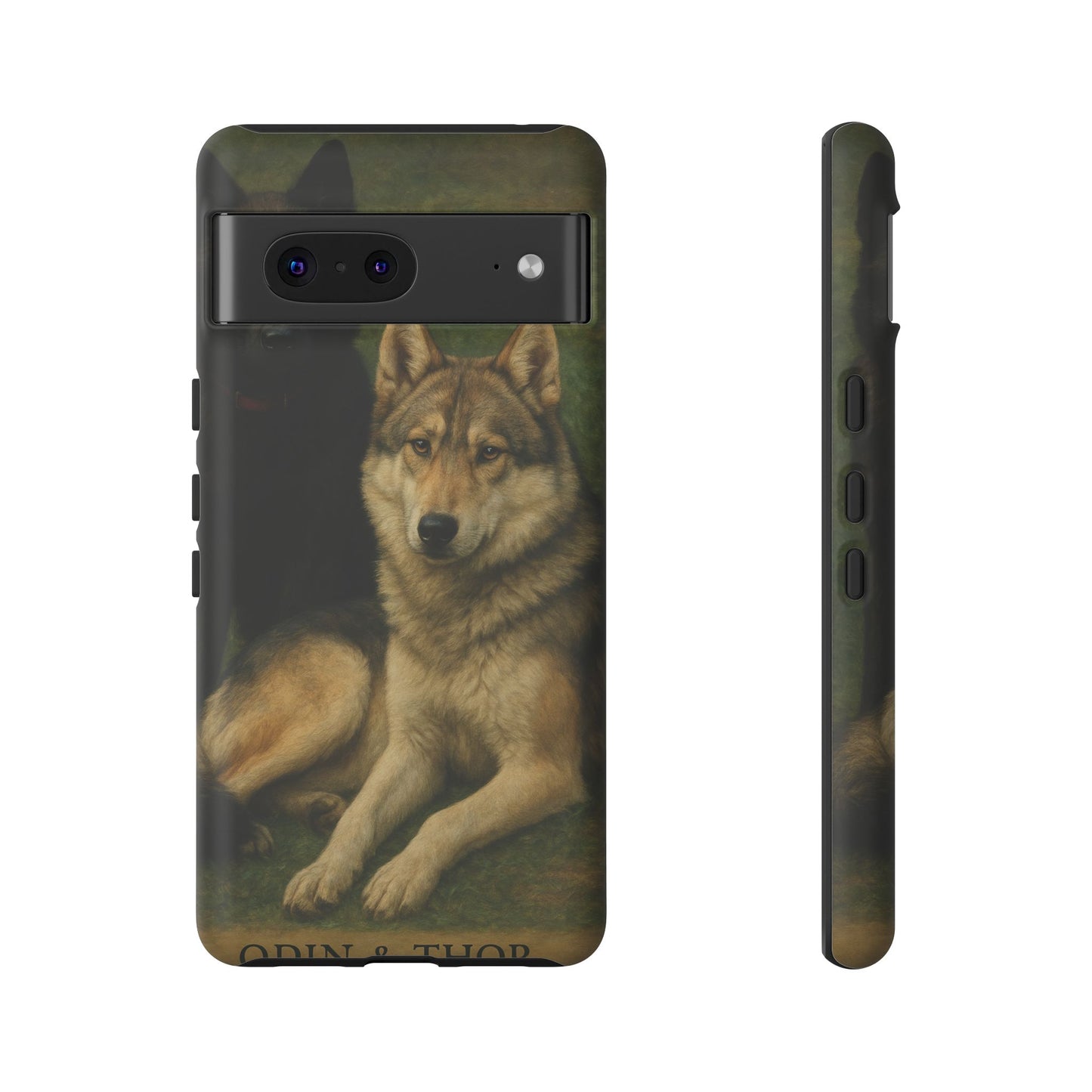 The Hybrids Legends Phone Case — Odin & Thor Vintage Canine Art Protective Cover