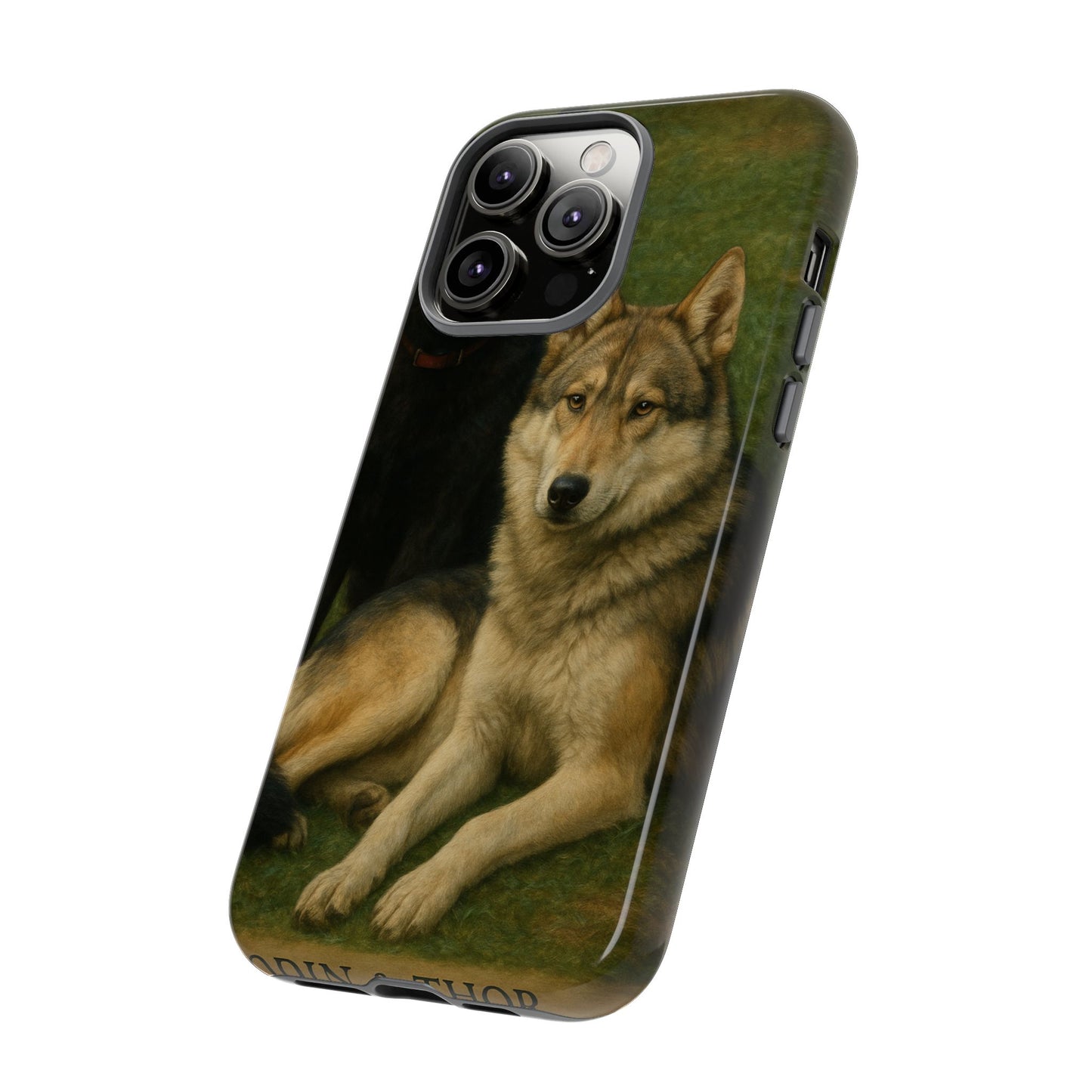 The Hybrids Legends Phone Case — Odin & Thor Vintage Canine Art Protective Cover