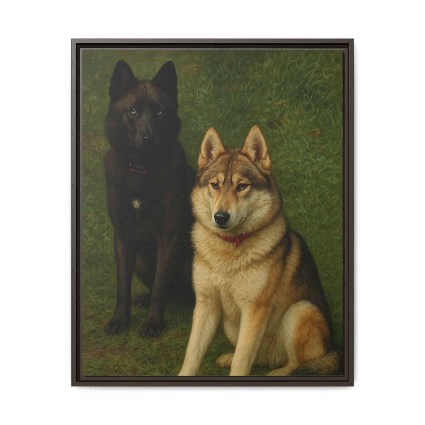 Odin & Thor Hybrid Legends Framed Matte Canvas Art