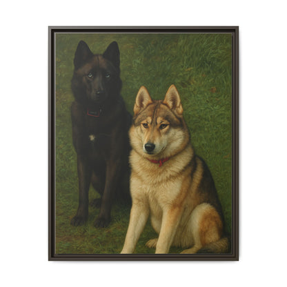 Odin & Thor Hybrid Legends Framed Matte Canvas Art