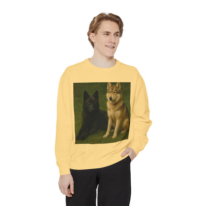 Odin & Thor Hybrid Legends Sweatshirt – Realistic Black & Tan Hybrids Graphic Crewneck