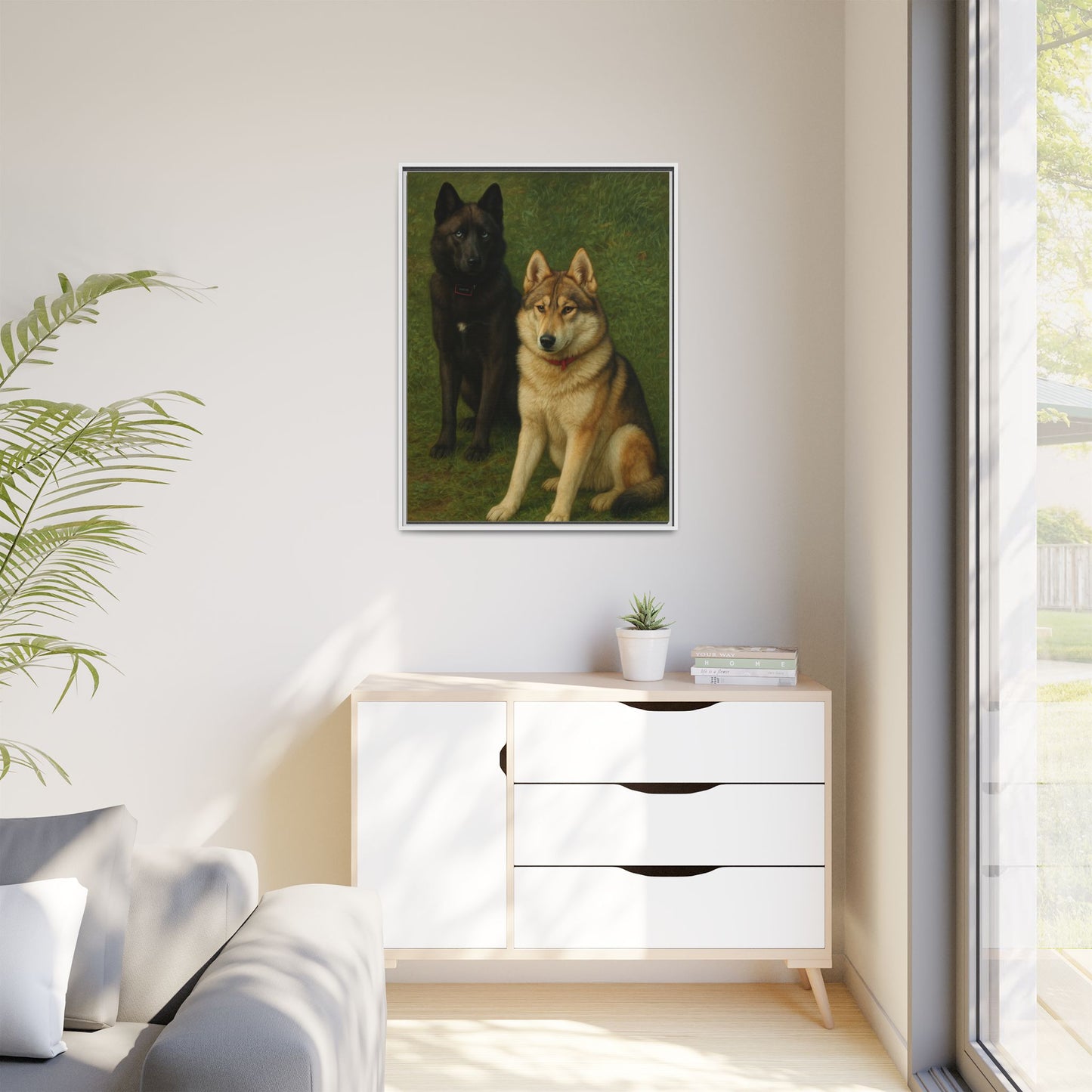 Odin & Thor Hybrid Legends Framed Matte Canvas Art