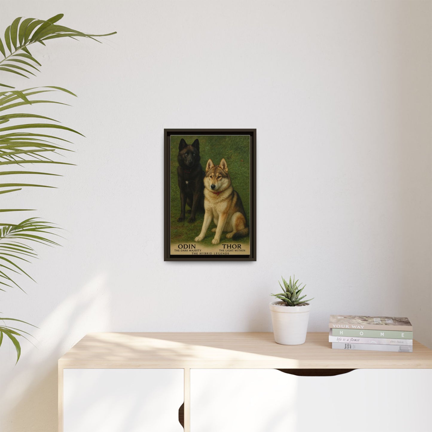 Odin & Thor Hybrid Legends Framed Matte Canvas Art