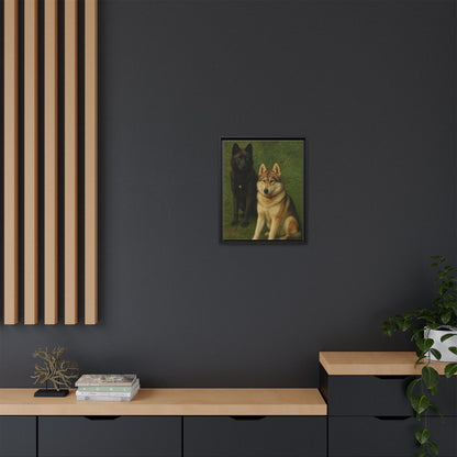 Odin & Thor Hybrid Legends Framed Matte Canvas Art