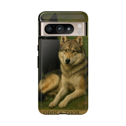 The Hybrids Legends Phone Case — Odin & Thor Vintage Canine Art Protective Cover