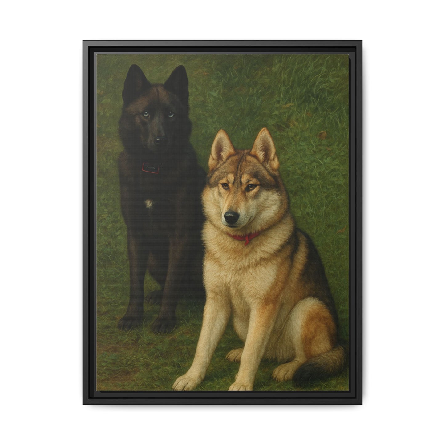 Odin & Thor Hybrid Legends Framed Matte Canvas Art