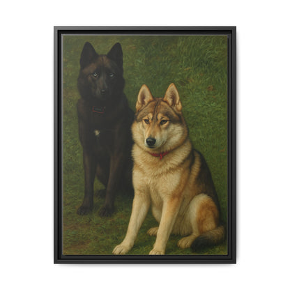 Odin & Thor Hybrid Legends Framed Matte Canvas Art