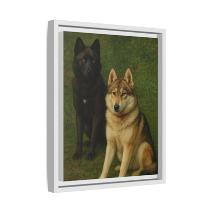 Odin & Thor Hybrid Legends Framed Matte Canvas Art