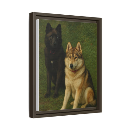 Odin & Thor Hybrid Legends Framed Matte Canvas Art