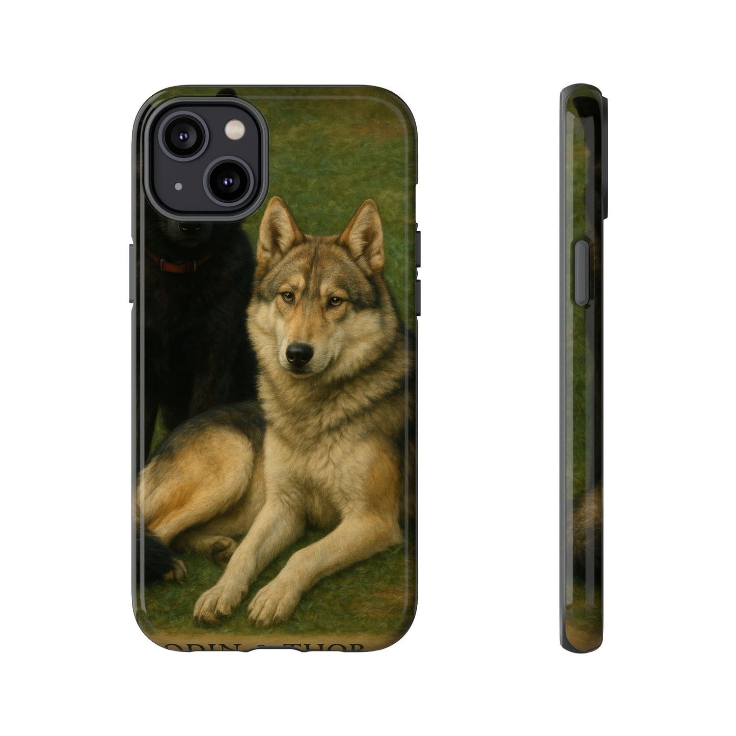 The Hybrids Legends Phone Case — Odin & Thor Vintage Canine Art Protective Cover