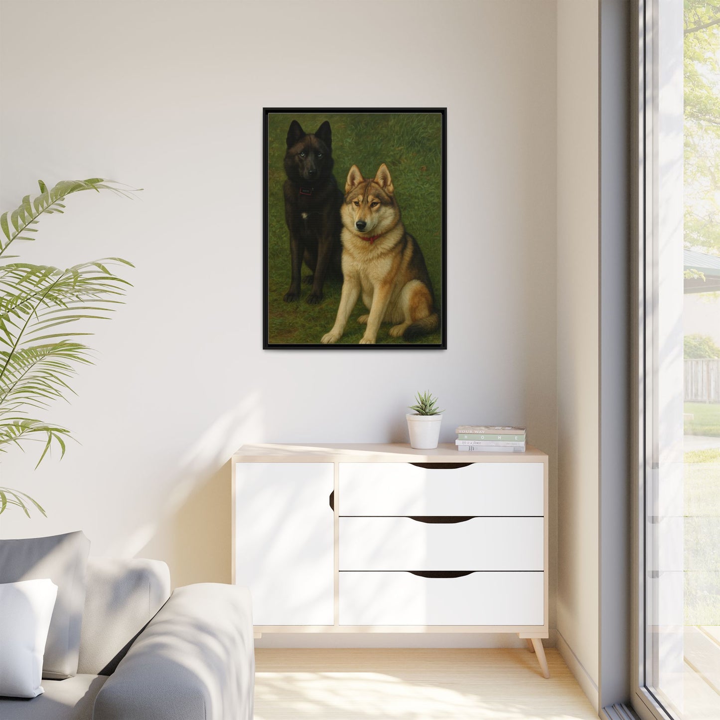 Odin & Thor Hybrid Legends Framed Matte Canvas Art