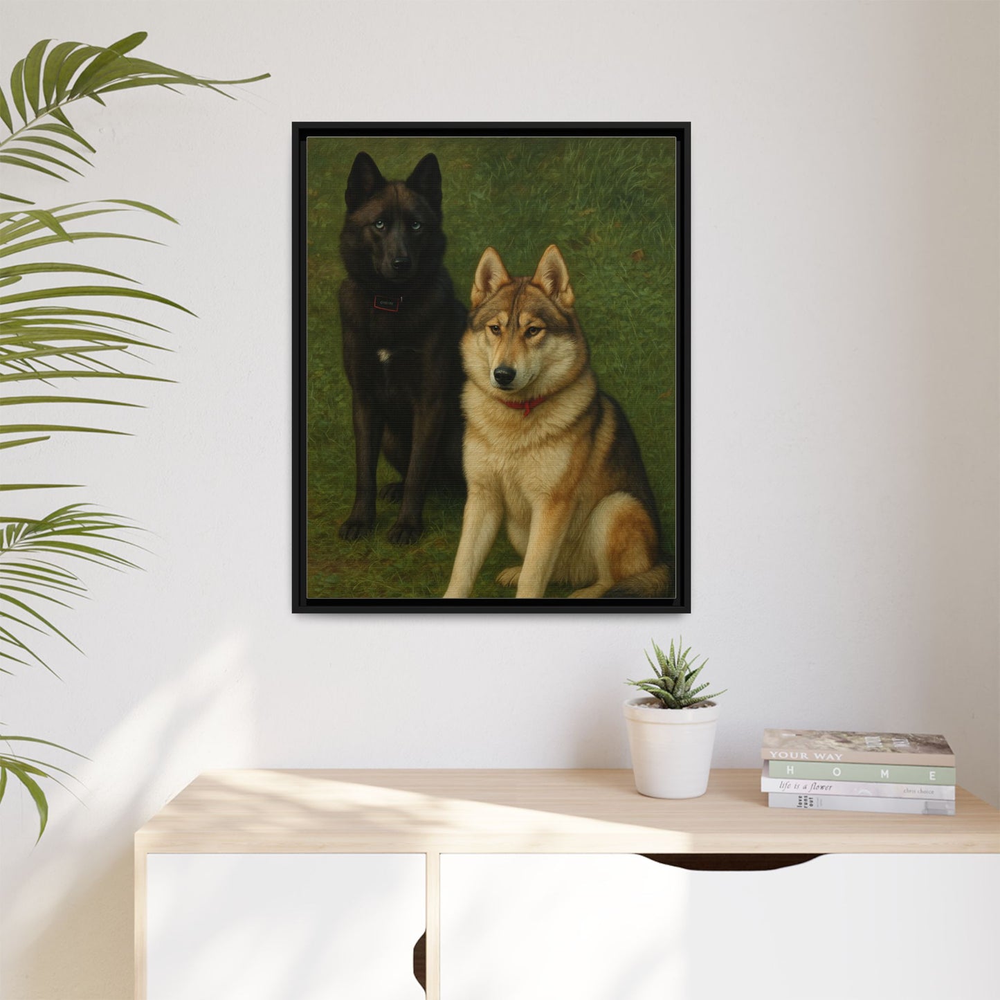 Odin & Thor Hybrid Legends Framed Matte Canvas Art