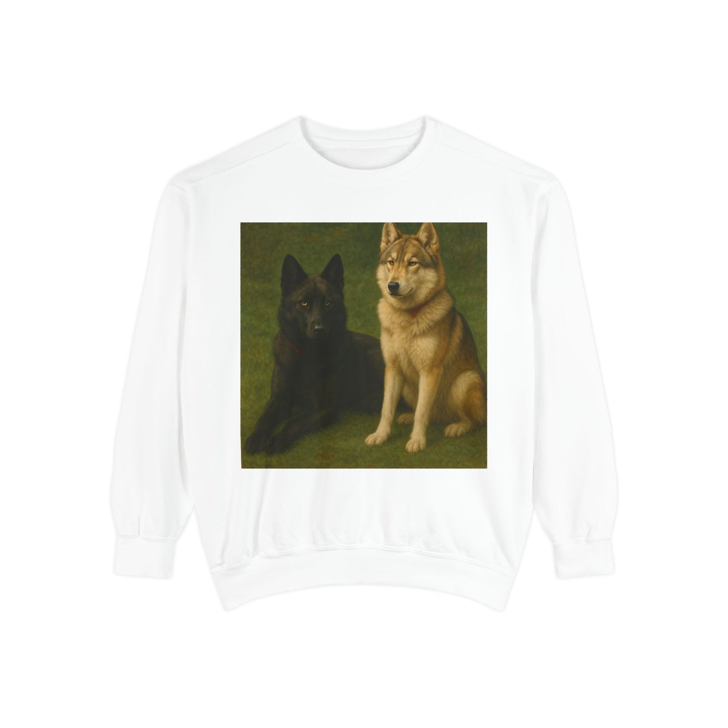 Odin & Thor Hybrid Legends Sweatshirt – Realistic Black & Tan Hybrids Graphic Crewneck