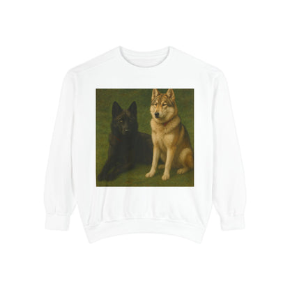 Odin & Thor Hybrid Legends Sweatshirt – Realistic Black & Tan Hybrids Graphic Crewneck