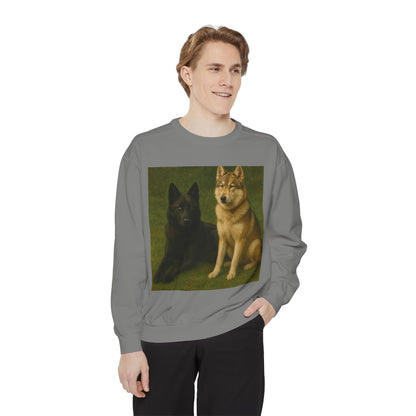 Odin & Thor Hybrid Legends Sweatshirt – Realistic Black & Tan Hybrids Graphic Crewneck