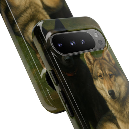 The Hybrids Legends Phone Case — Odin & Thor Vintage Canine Art Protective Cover