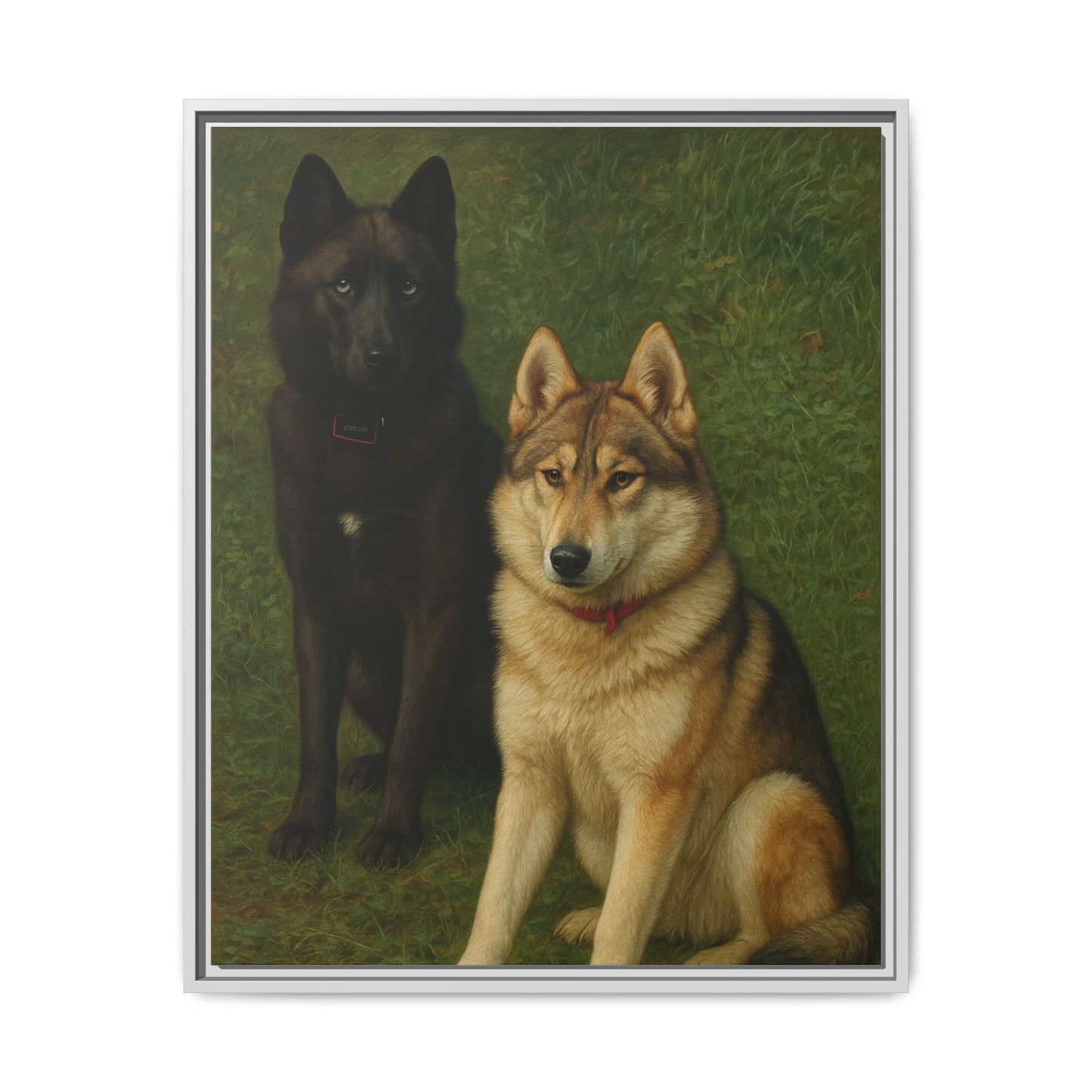 Odin & Thor Hybrid Legends Framed Matte Canvas Art