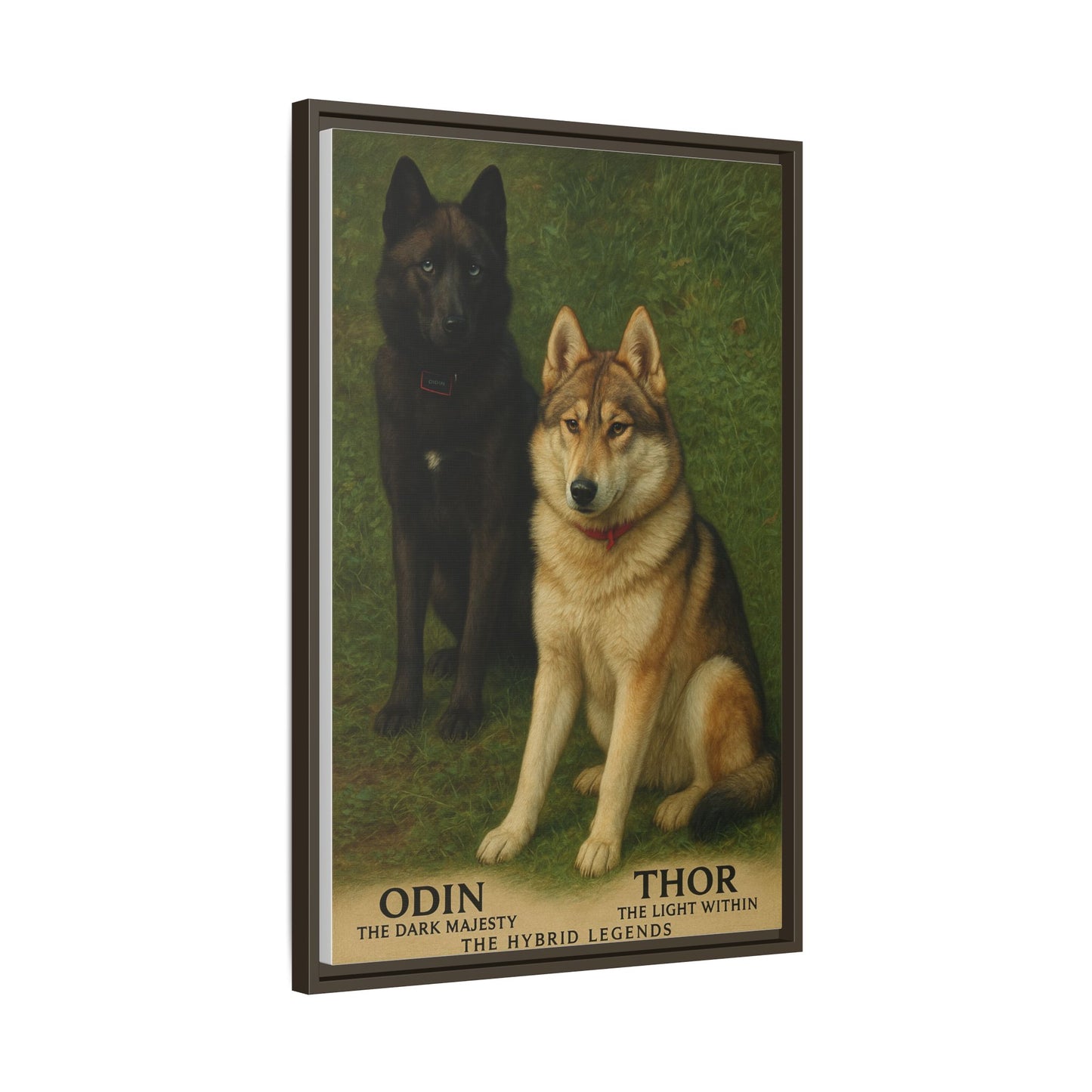 Odin & Thor Hybrid Legends Framed Matte Canvas Art