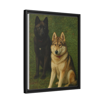 Odin & Thor Hybrid Legends Framed Matte Canvas Art
