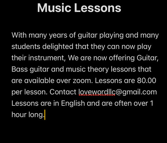 Guitar / Bass guitar lessons