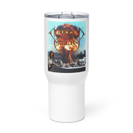 Rock n roll image Travel mug with a handle