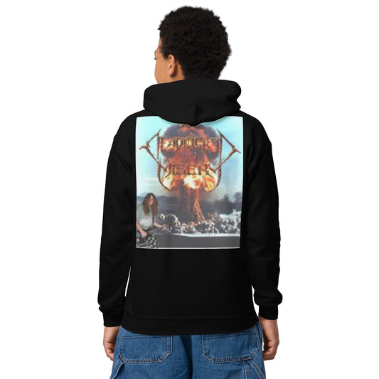 Youth heavy blend hoodie with rock n roll image